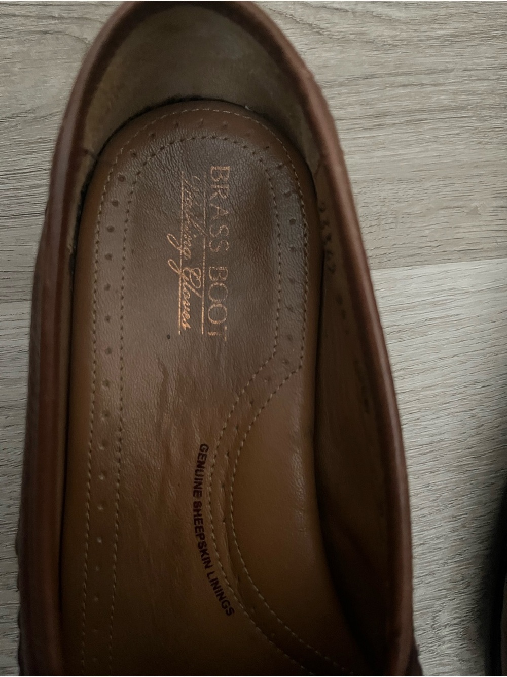 Vintage Brass Boot soft leather loafers size 10.5 - Picture 4 of 7